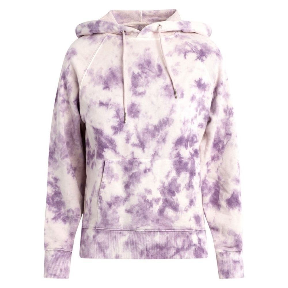 Hudson Jeans Purple Tie-Dye Hoodie Sweatshirt